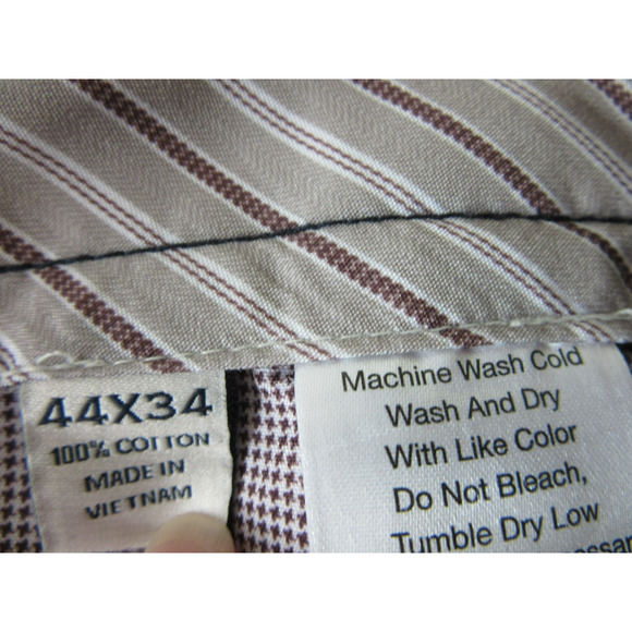 Two Pair Joseph Abboud Gray and Blue Chino 44x34 100% Cotton Pants NWT - Picture 5 of 10